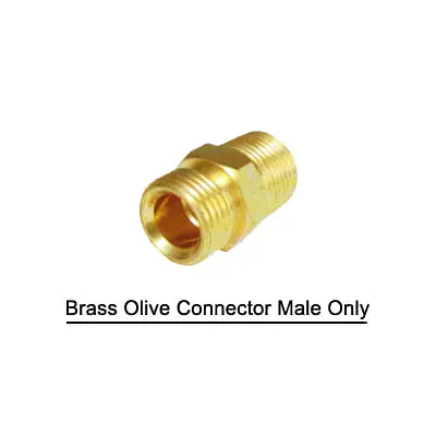 Brass Olive Connector Male Only - Brass Compression Fittings in Inch - Master