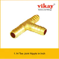 Brass Tee Joint Nipple - Brass Compression Fittings in Inch - Master