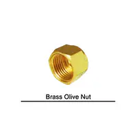 Brass Olive Nut - Brass Compression Fittings in Inch - Master