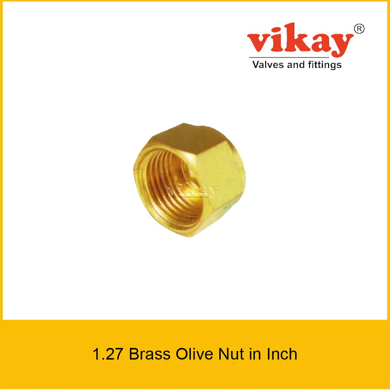 Brass Olive Nut - Brass Compression Fittings in Inch - Master