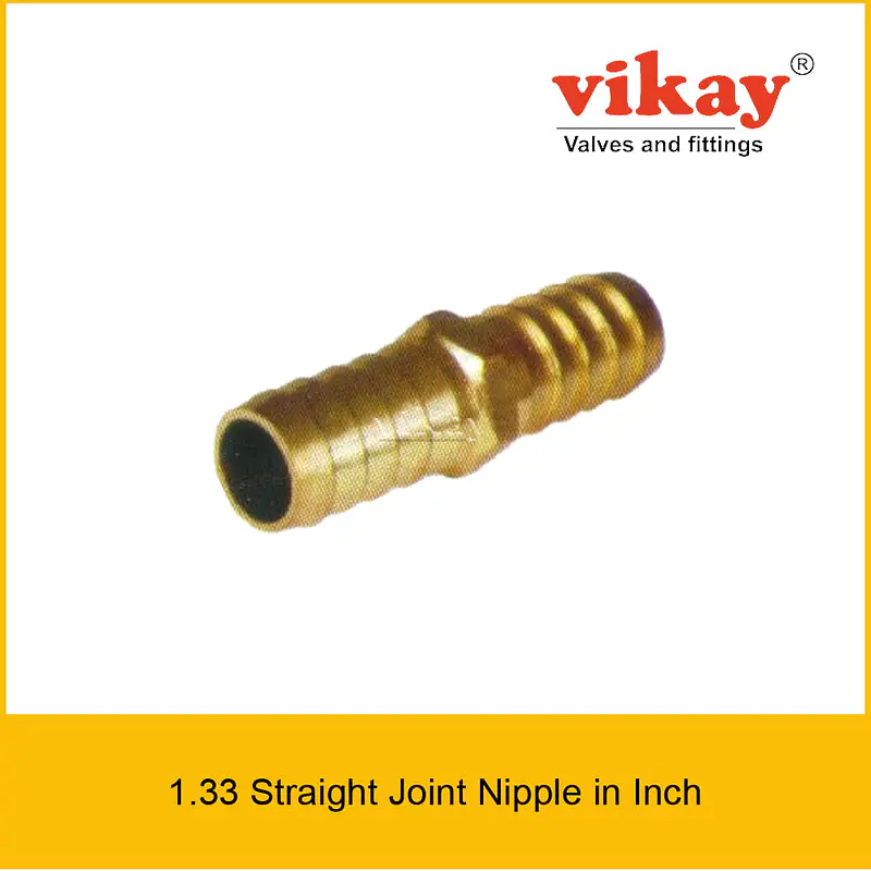 Brass Straight Joint Nipple - Brass Compression Fittings in Inch - Master