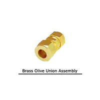 Brass Olive Union Assembly - Brass Compression Fittings in mm - Master