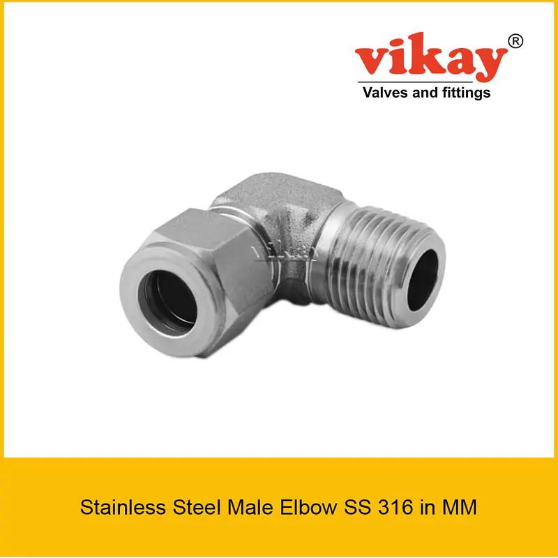 Male Elbow SS 316 mm - Stainless Steel Compression Tube Fittings - Master