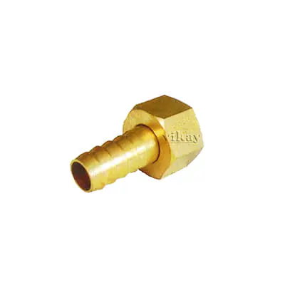 Brass Hose Nut & Nipple Set 3/8 Inch x 5/16 Inch - Brass Compression Fittings - Master