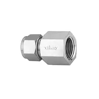 Female Connector 25 mm x 1 Inch - SS 304 Compression Tube Fittings - Master