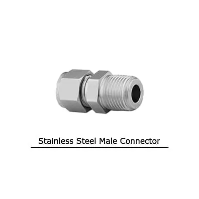 Male Connector SS 304 mm - Stainless Steel Compression Tube Fittings - Master