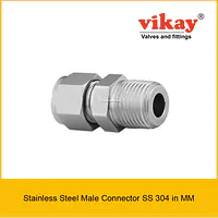 Male Connector SS 304 mm - Stainless Steel Compression Tube Fittings - Master