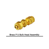 Brass P U Bulk Head Assembly - Brass Tube Fittings - Master