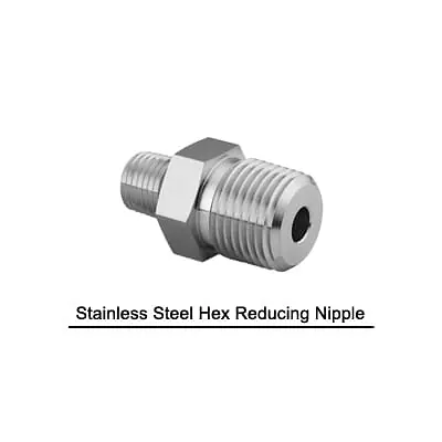 Hex Reducing Nipple SS 316 Inch - Stainless Steel Instrumentation Pipe Fittings - Master