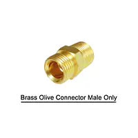 Brass Olive Connector Male Only - Brass Compression Fittings in Inch - Master