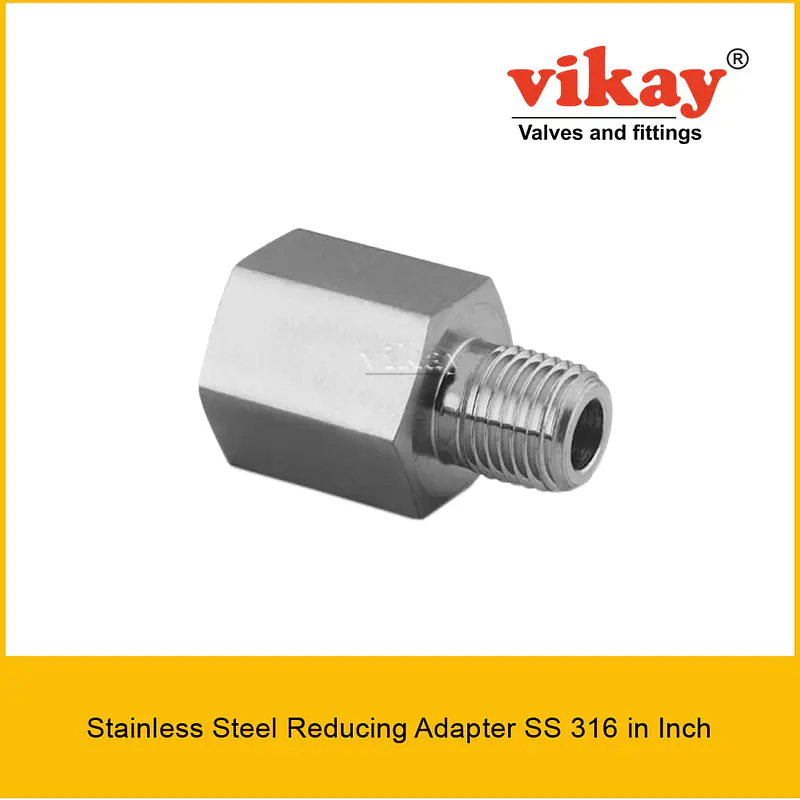 Reducing Adapter SS 316 Inch - Stainless Steel Instrumentation Pipe Fittings - Master