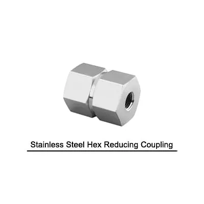 Hex Reducing Coupling SS 304 Inch - Stainless Steel Instrumentation Pipe Fittings - Master