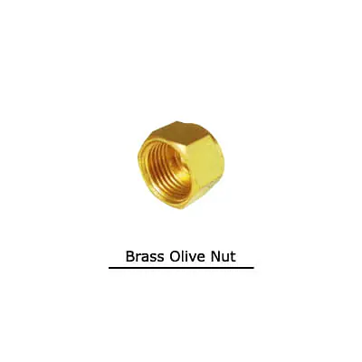 Brass Olive Nut - Brass Compression Fittings in mm - Master