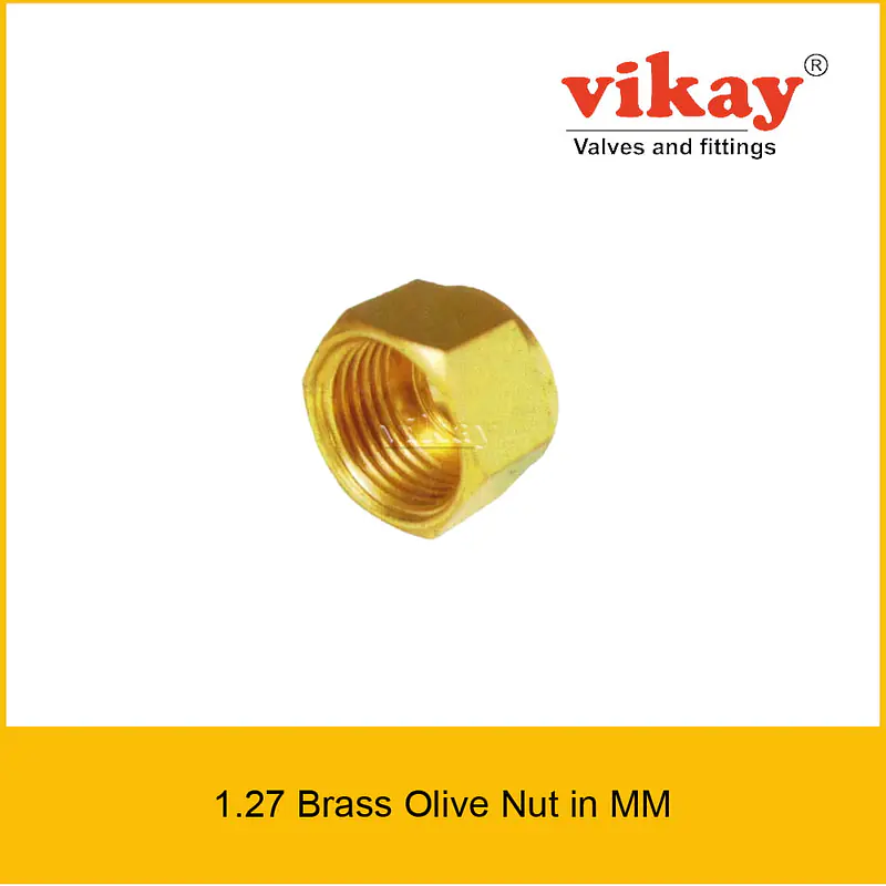 Brass Olive Nut - Brass Compression Fittings in mm - Master