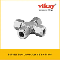 Union Cross SS 316 Inch - Stainless Steel Compression Tube Fittings - Master