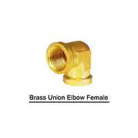 Brass Union Elbow Female - Brass Compression Fittings in Inch - Master