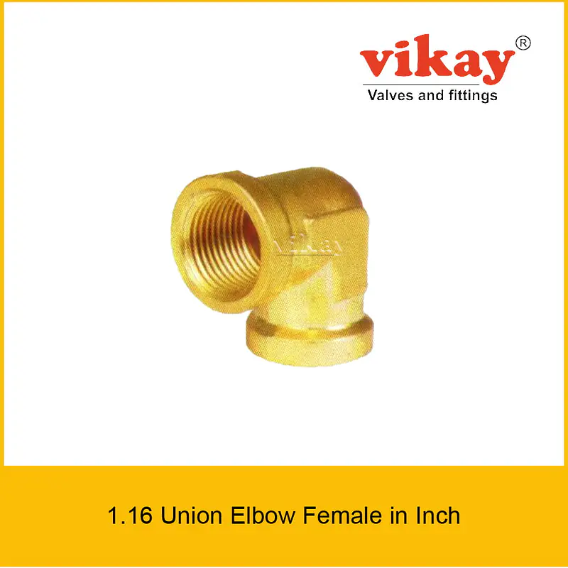 Brass Union Elbow Female - Brass Compression Fittings in Inch - Master