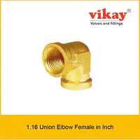 Brass Union Elbow Female - Brass Compression Fittings in Inch - Master