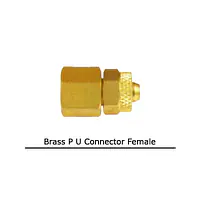 Brass P U Connector Female - Brass Tube Fittings - Master