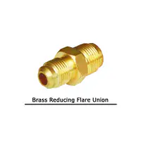Brass Reducing Flare Union - Brass Flare Fittings - Master