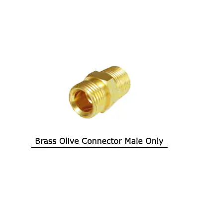 Brass Olive Connector Male Only - Brass Compression Fittings in mm - Master