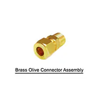 Brass Olive Connector Assembly - Brass Compression Fittings in Inch - Master