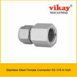 Female Connector SS 316 Inch - Stainless Steel Compression Tube Fittings