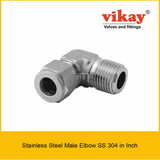 Male Elbow SS 304 Inch - Stainless Steel Compression Tube Fittings