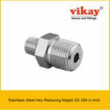 Hex Reducing Nipple SS 304 Inch - Stainless Steel Instrumentation Pipe Fittings