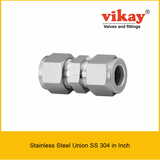 Union SS 304 Inch - Stainless Steel Compression Tube Fittings