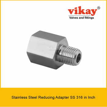 Reducing Adapter SS 316 x Inch