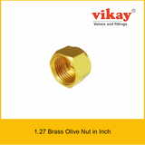 Brass Olive Nut - Brass Compression Fittings in Inch