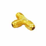Brass Triple End Flare Tee 1/4 Inch - Brass Flare Fittings