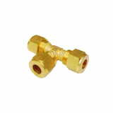 Brass Olive Tee Assembly 10 mm - Brass Compression Fittings