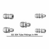 Stainless Steel Tube Fittings SS 304 x mm - SS 304 Compression Tube Fittings
