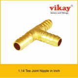 Brass Tee Joint Nipple - Brass Compression Fittings in Inch