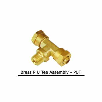 Brass P U Tee Assembly - Brass Tube Fittings