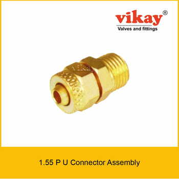 Brass P U Connector Assembly - Brass Tube Fittings